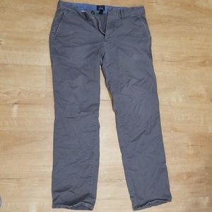 Gap straight stretch khakis in grey.
